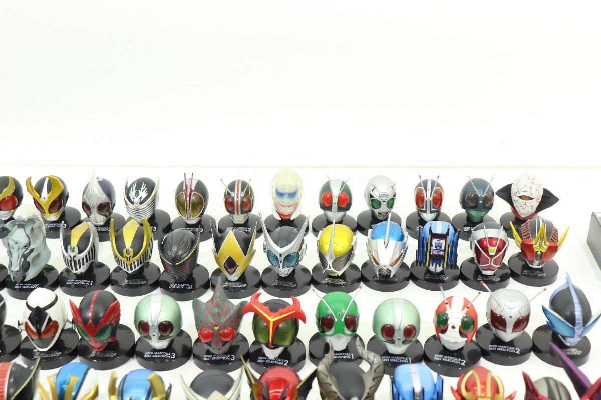 30EY○仮面ライダー ライダーマスクコレクション 121体 他 フィギュア 
