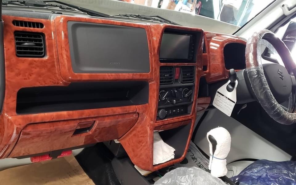 在庫処分売り切り商品　キャリイ　DA16T　スーパーキャリイ　インテリアパネル　カバー　14ｐ　新茶ウッド調　茶木目　