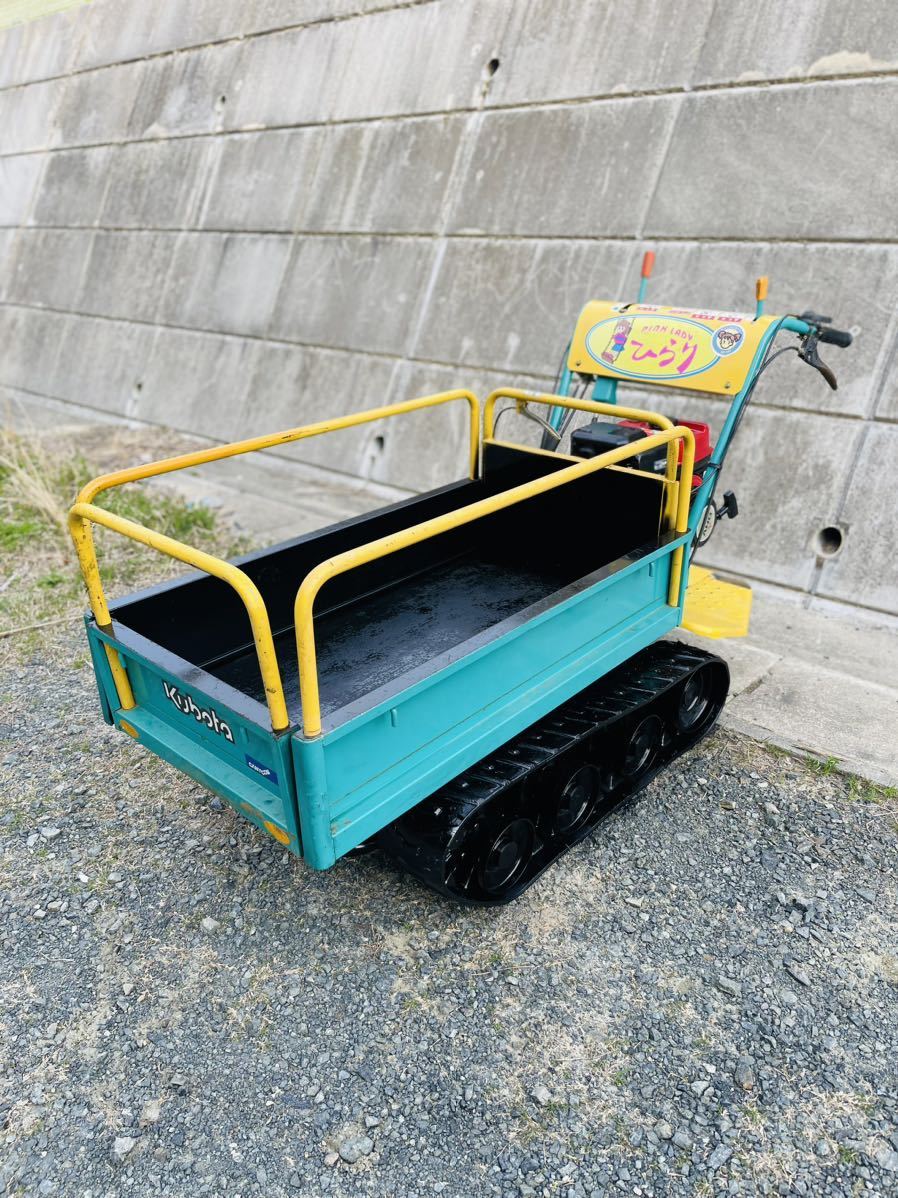 クローラー 運搬車 手動ダンプ ピンクレディー（クローラー運搬車 筑水 