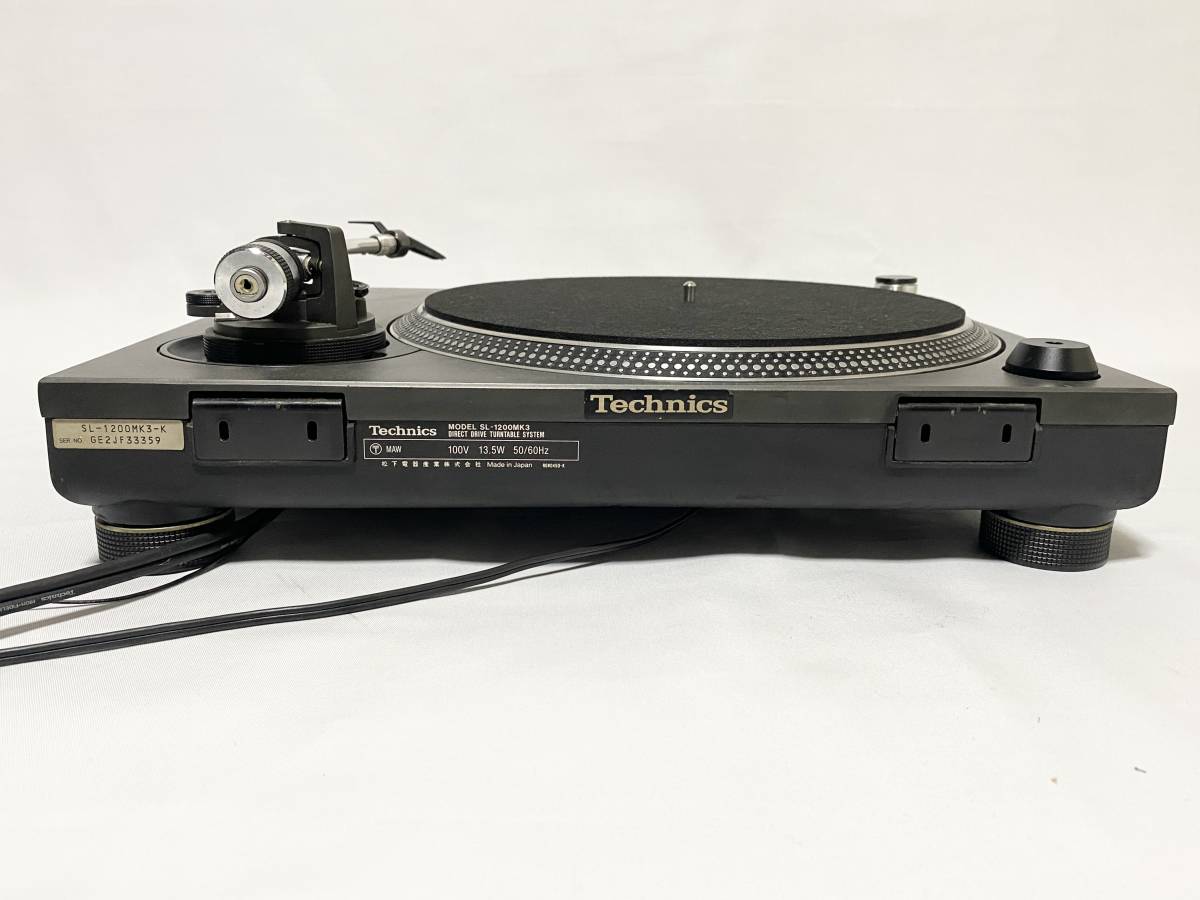 SL-1200MK3 ortofon VNLカートリッジ付き ターンテーブル Technics SL-1200MK3 ORTOFON Concorde MkII MIX TWIN
