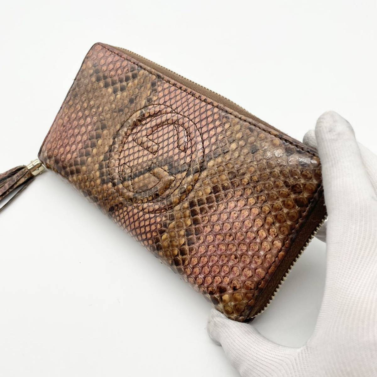 1円「極美品 入手困難 激レアデザイン」GUCCI グッチ ソーホー 