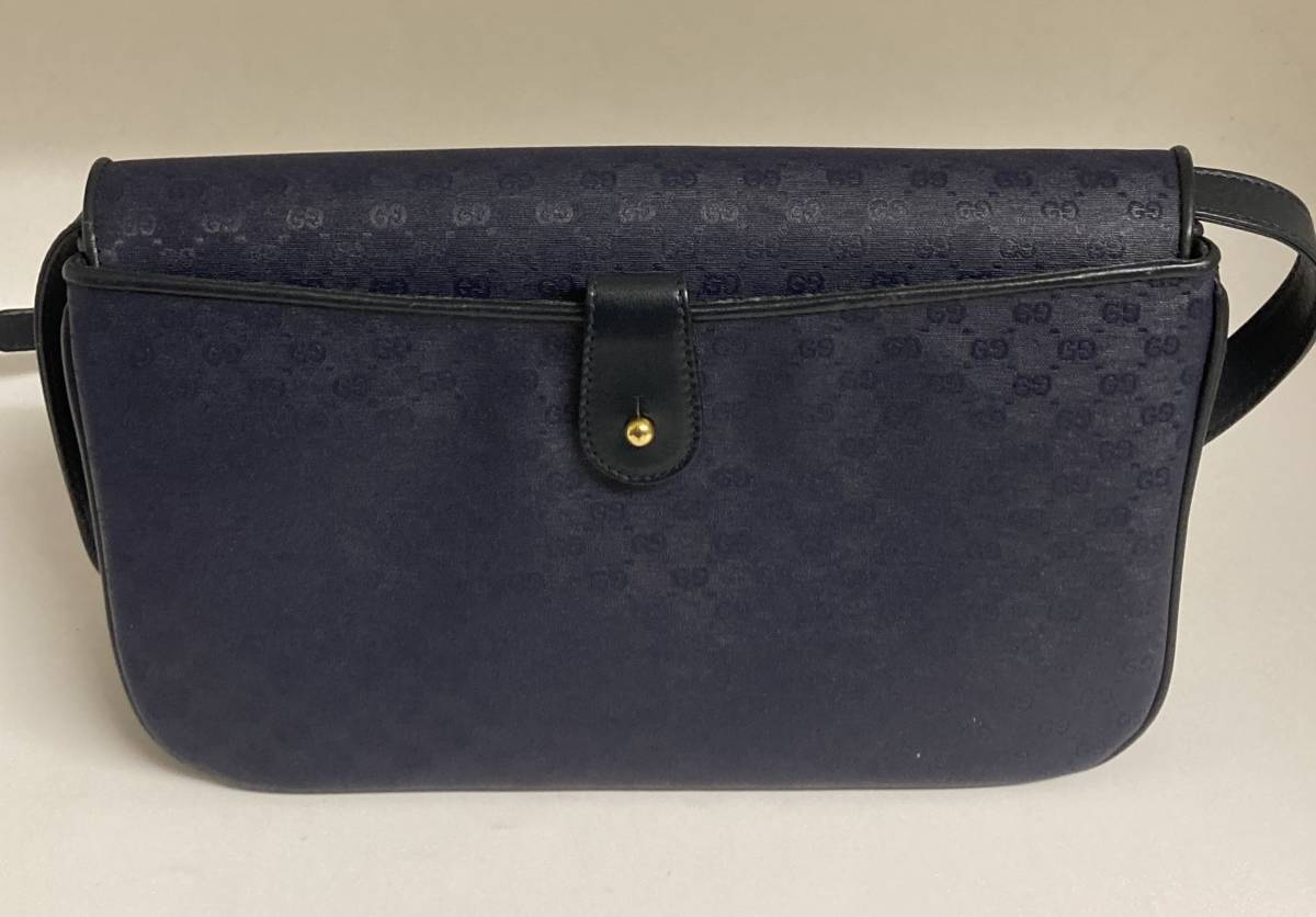 1円スタート！GUCCI オールドグッチ ショルダーバッグ PVCレザー