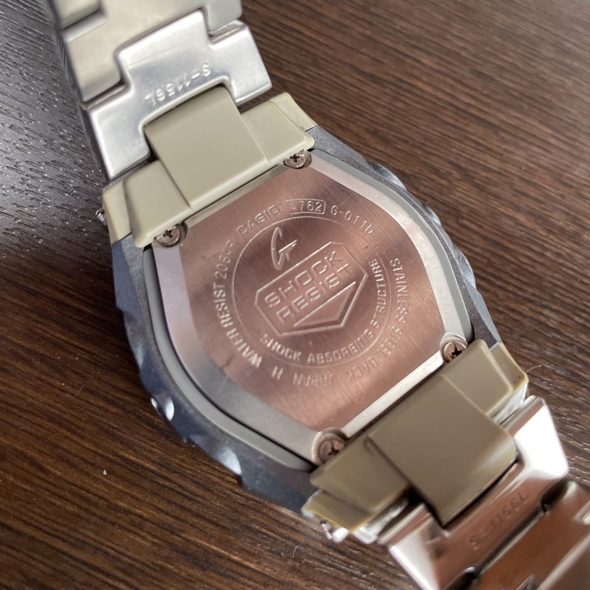 ジャンク】CASIO G-SHOCK G-011D メタルバンド アナデジ 稼動品 【公式