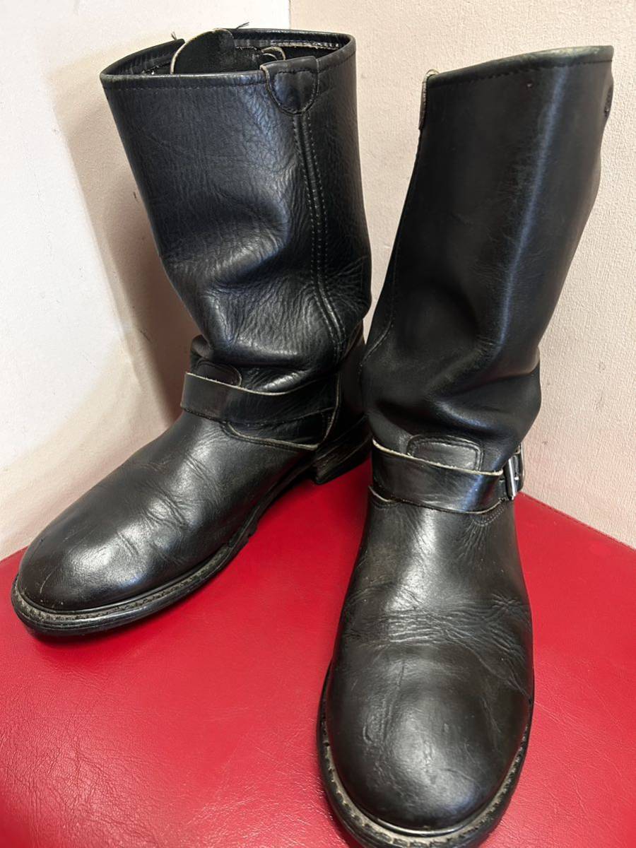 激レア】エンジニアブーツ レッドウィング RED WING 黒 ヴィンテージ