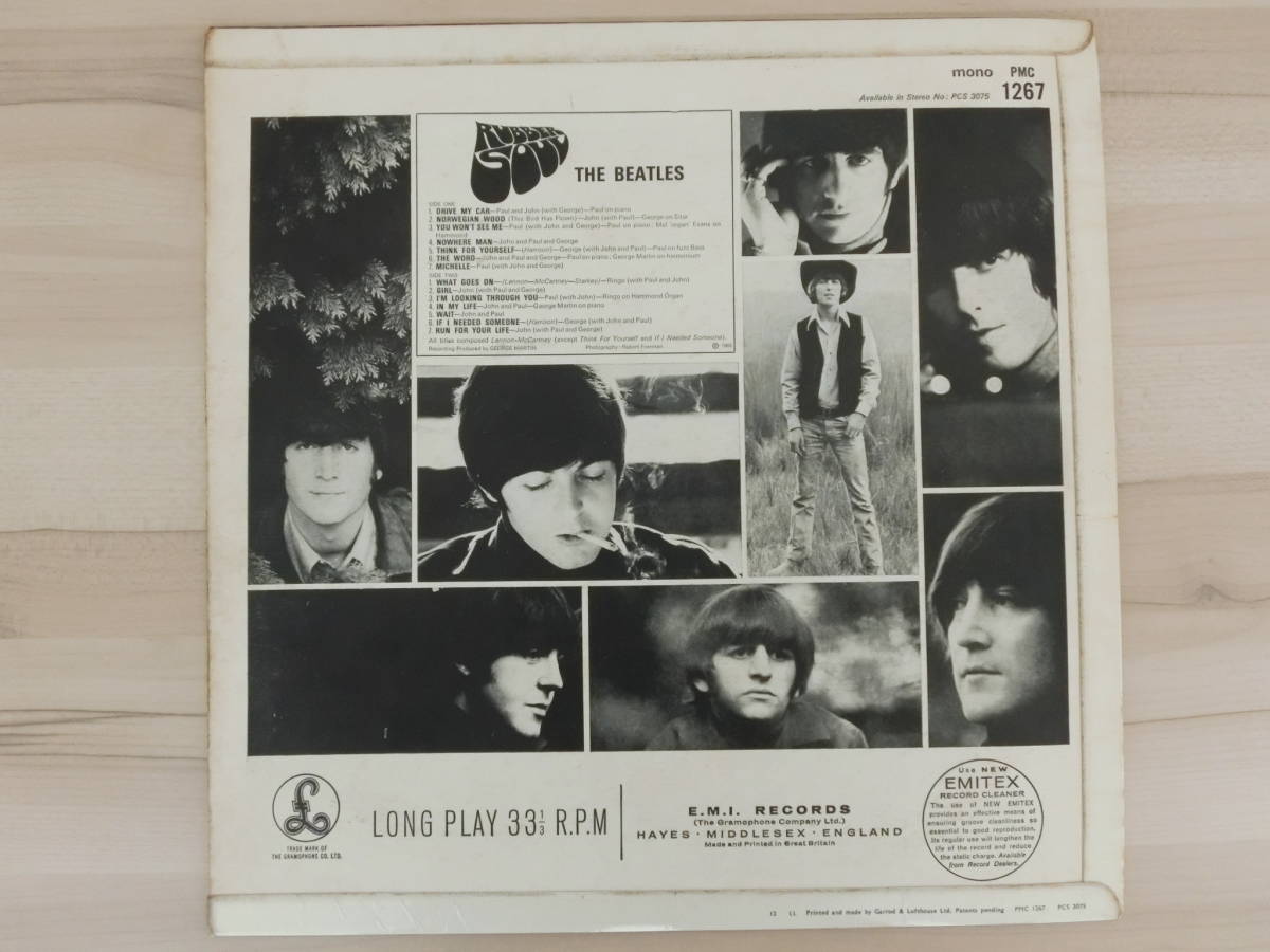 Beatles Rubber Soul UK MONO マト4⁄4 オリジナル Beatles Rubber