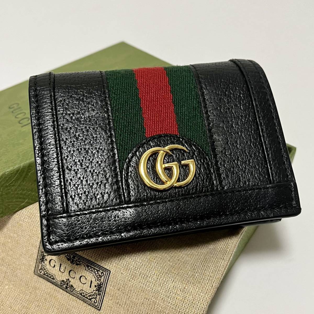 ほぼ新品】GUCCI グッチ オフィディア GGマーモント シェリーライン 二