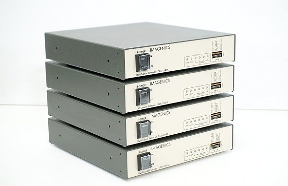 IMAGENICS/イメージニクス DVI信号同軸延長受信器 4台セット▲DCE-114RX 中古▲送料無料