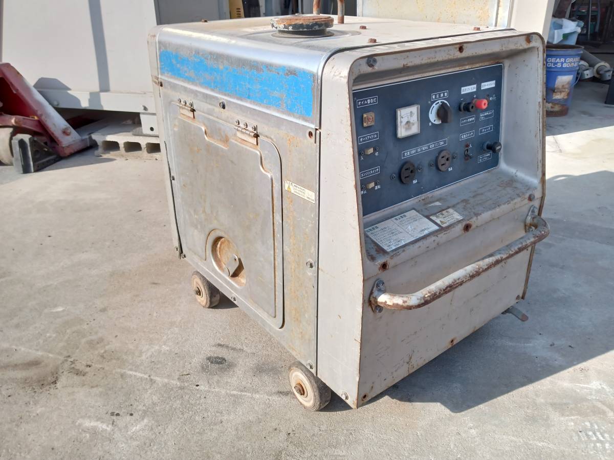 発電機、１００Ｖ、ガソリンエンジン、始動確認済、災害時やキャンプ等に。仙台発！着払い