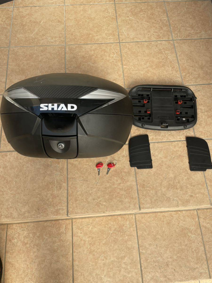 SHAD（シャッド） バイク トップケース リアボックス SH39 無塗装