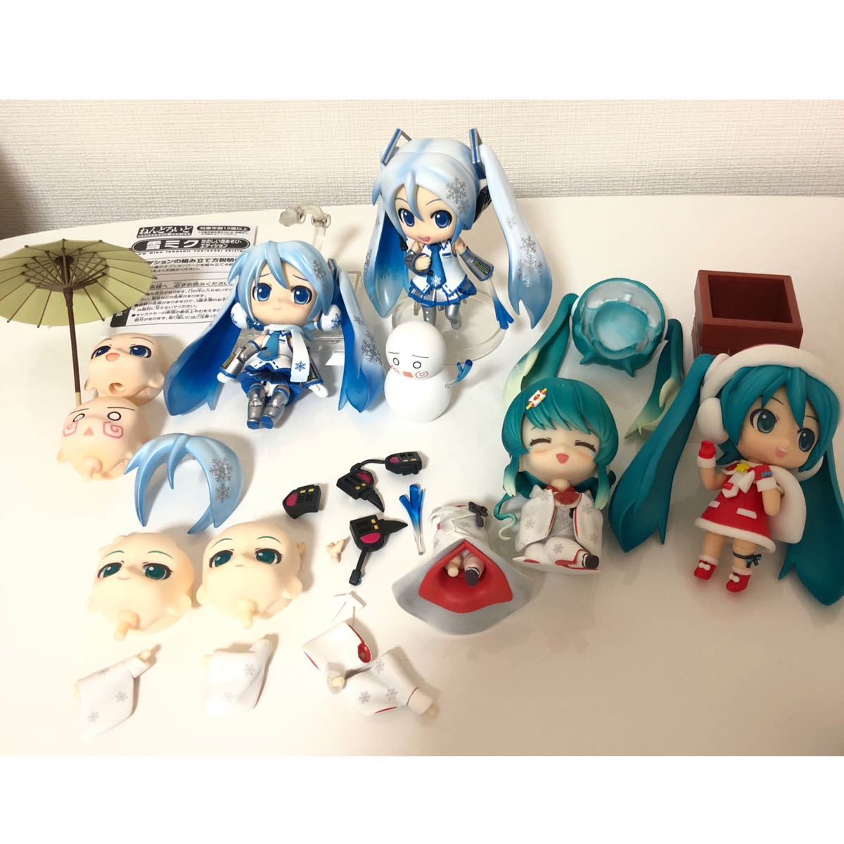 現状品】初音ミク 雪ミク ねんどろいど まとめ売り フィギュア 白無垢 