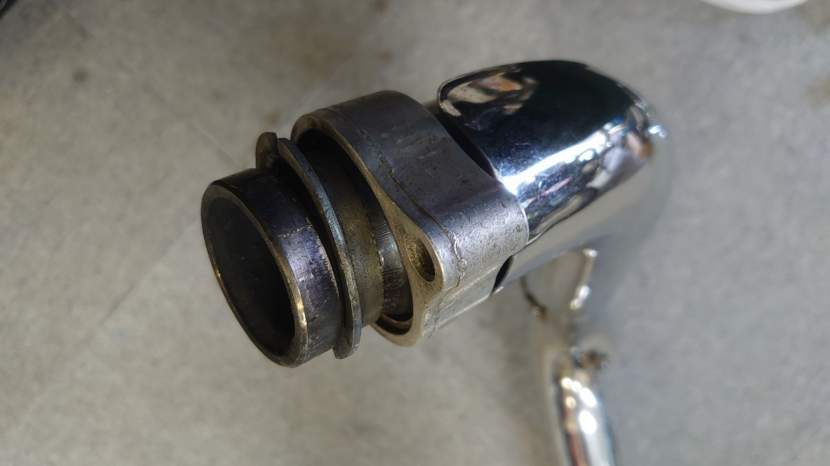 スティード400 NC26 純正マフラー フランジ付き ステー付き カバー欠品  