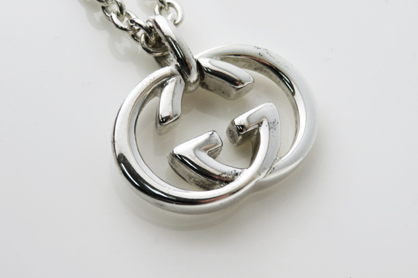 美品！！GUCCI グッチ シルバー925 GGロゴペンダント silver925 ロゴ