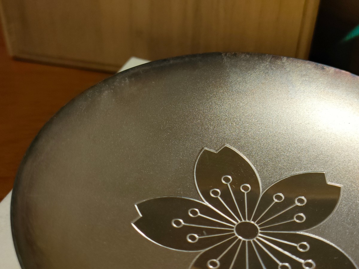 昭和レトロ 造幣局製 SILVER 刻印 銀盃 銀杯 酒器 銀器 盃 68.7 g 共箱 