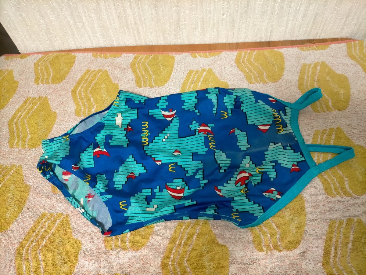 レディース 競泳水着 練習 水着 ワンピース 魚柄 系 Lサイズ マックスポーツ 