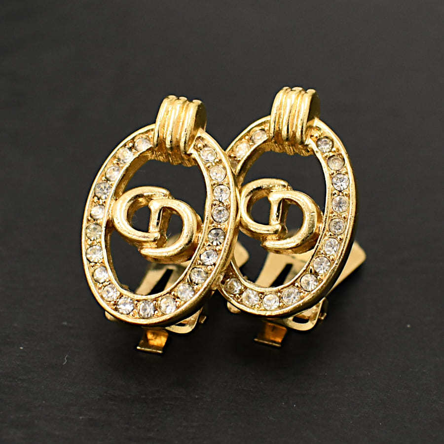 Christian Dior ディオール CDロゴ ネックレス ゴールドカラー