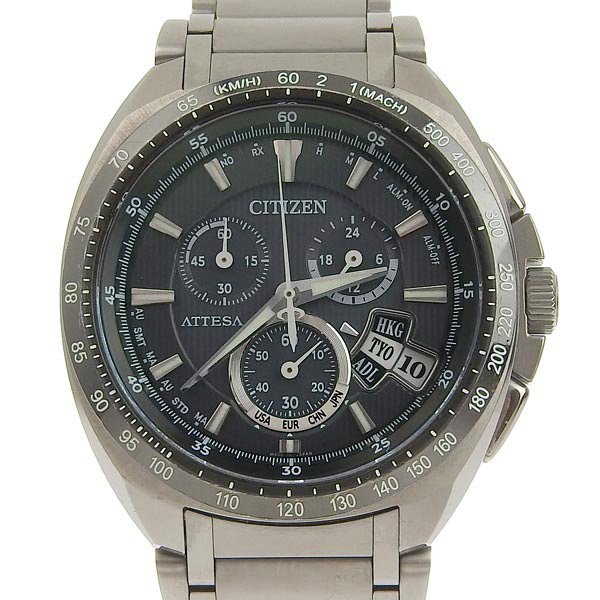 1円 gg CITIZEN シチズン アテッサ メンズ エコドライブ ソーラー 腕時計 H610-T016782