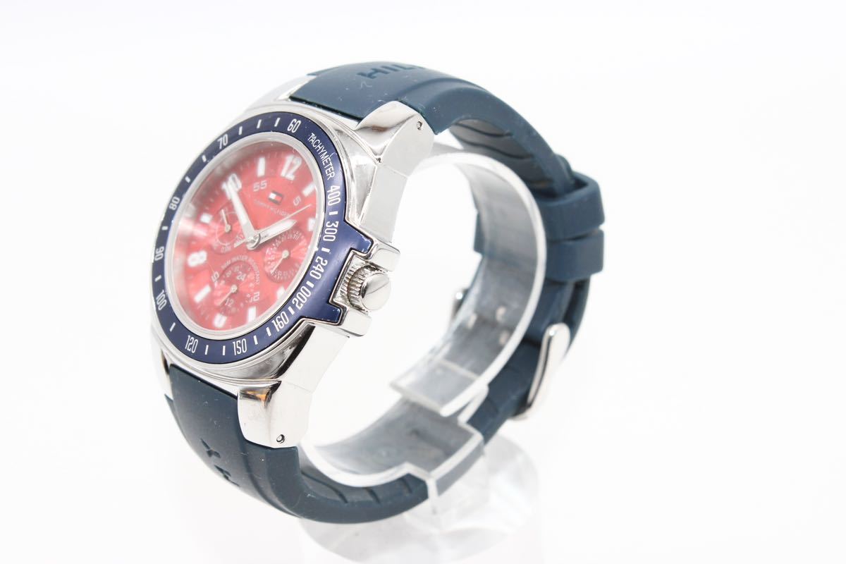 TOMMY HILFIGER メンズ腕時計 クロノグラフ クォーツ 稼働中 クロノ 
