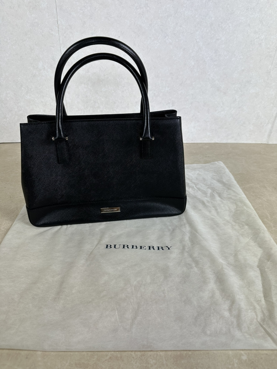 バーバリー　ハンドバッグ 6334-02☆バーバリー/Burberry ハンドバッグ ブラック レディース
