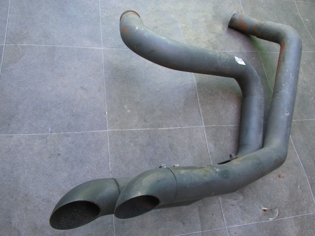 ρ【送料無料】ハーレー スポーツスター XL883 XL1200 ~03 ターンアウトマフラー ドラッグパイプ バンス＆ハインズ モーターステージ