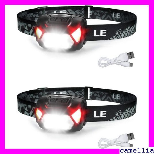 《送料無料》 2個セット ヘッドランプ LED 高輝度 ledヘッド 4～30時間/ 明るさ300ルーメン/ 集光・散光切替/ 5