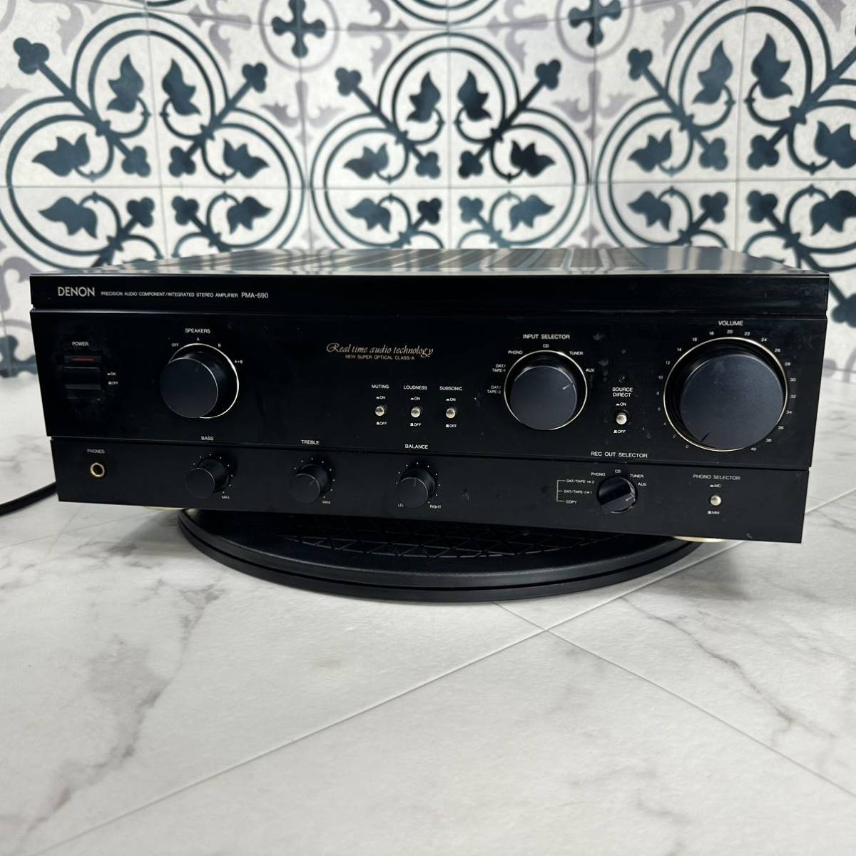 DENON デノン プリメインアンプ PMA-690 通電確認済み オーディオ機器