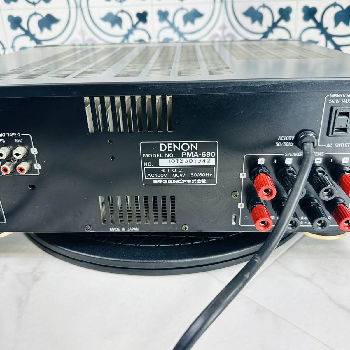 DENON デノン プリメインアンプ PMA-690 通電確認済み オーディオ機器