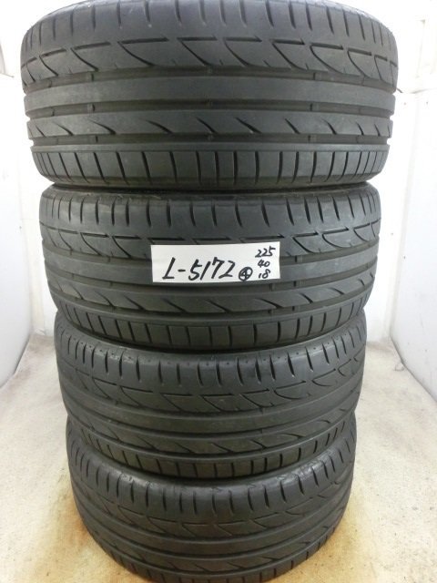 【得価，高品質】 L-5172 タイヤ ブリヂストン POTENZA S001 225/40R18 92Y 4本(中古品)｜売買されたオークション情報、yahooの商品情報をアーカイブ公開 - オークファン 18インチ