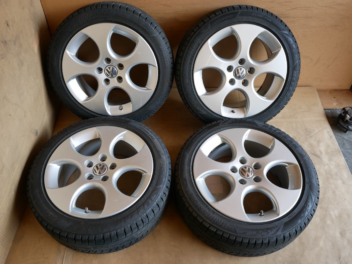 送料込】VW ゴルフ GTI 香り 純正 225/45R17付き