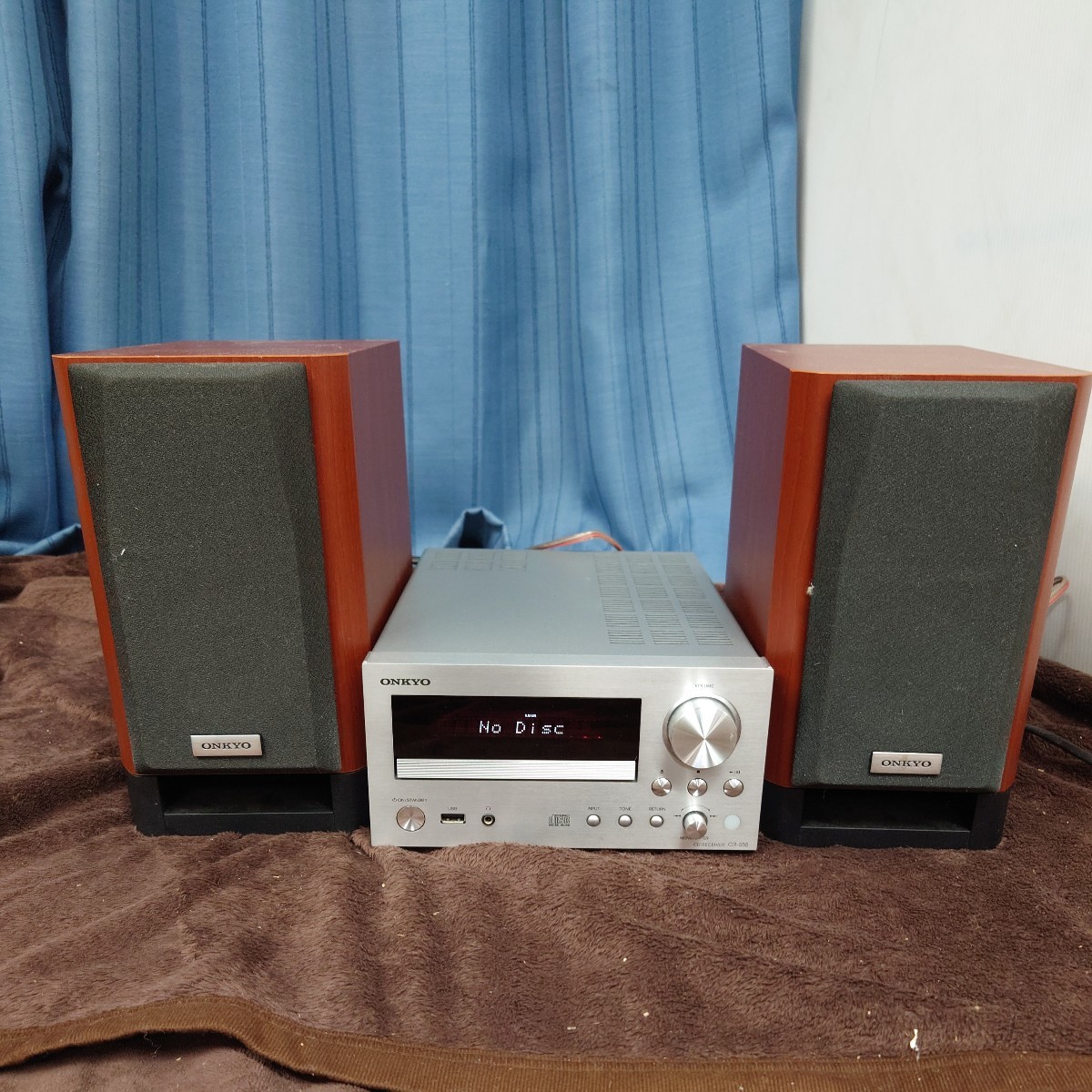 ONKYO CR-555 ミニコンポ スピーカー D-55EX ONKYO CR-555 ミニコンポ