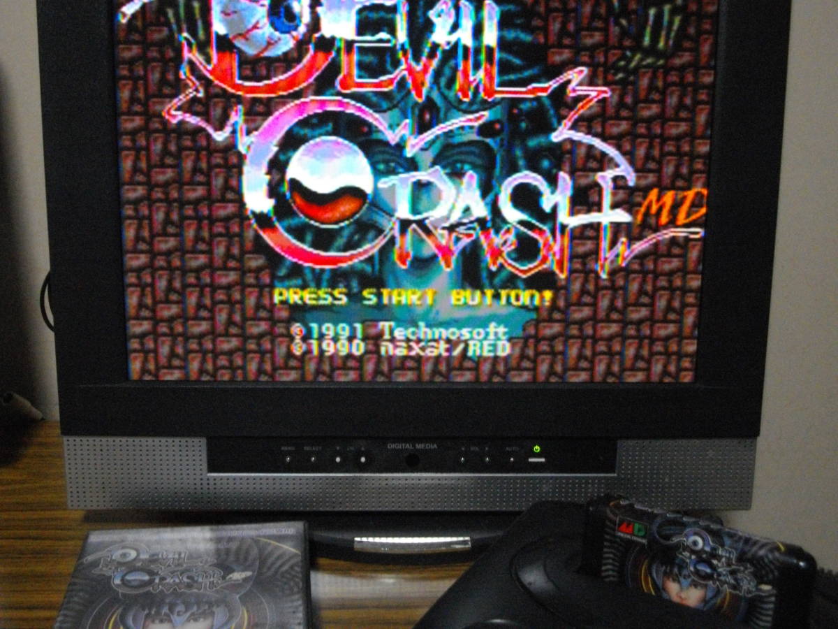 ジャンク品メガドライブ デビルクラッシュMD