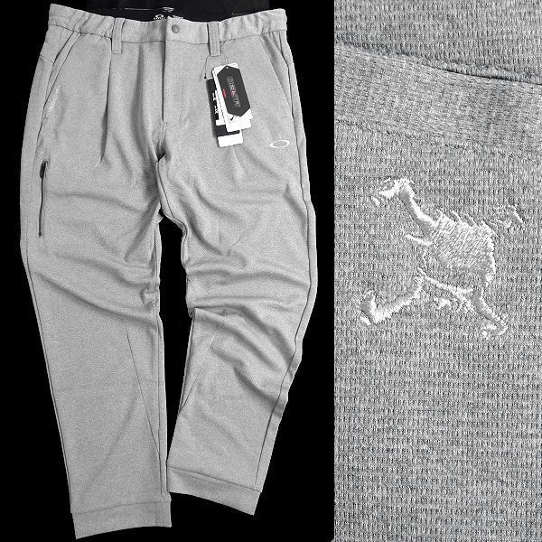 ■OAKLEY オークリー スカル 定1.2万 COMMON 吸汗速乾×UPF50+ ストレッチ ジョガーパンツ ゴルフウェア FOA403501 27B L ▲031▼bus1540d