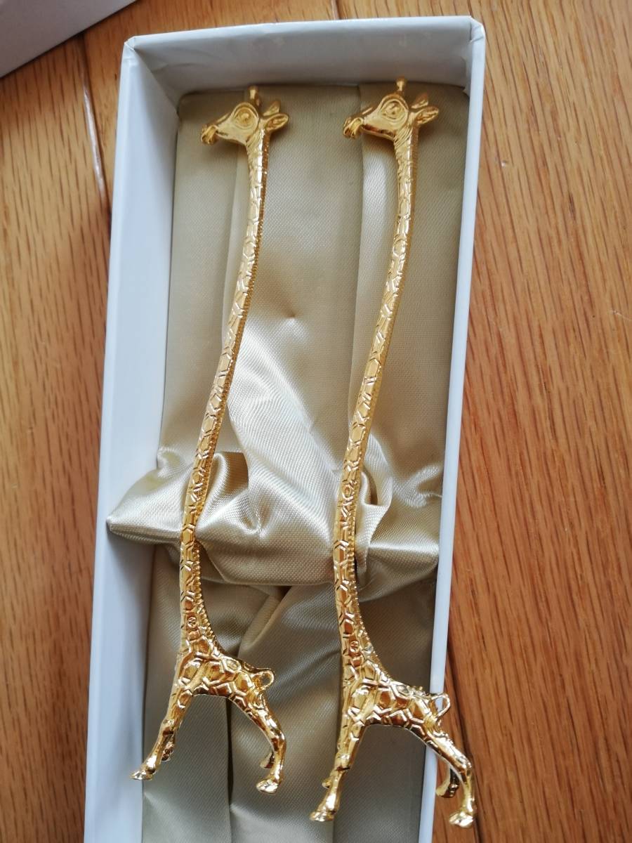 未使用★クリストフウィドマン・CHRISTOPH WIDMANN・キリンマドラー・マドラー★24ゴールドプレート・金・シルバープレート