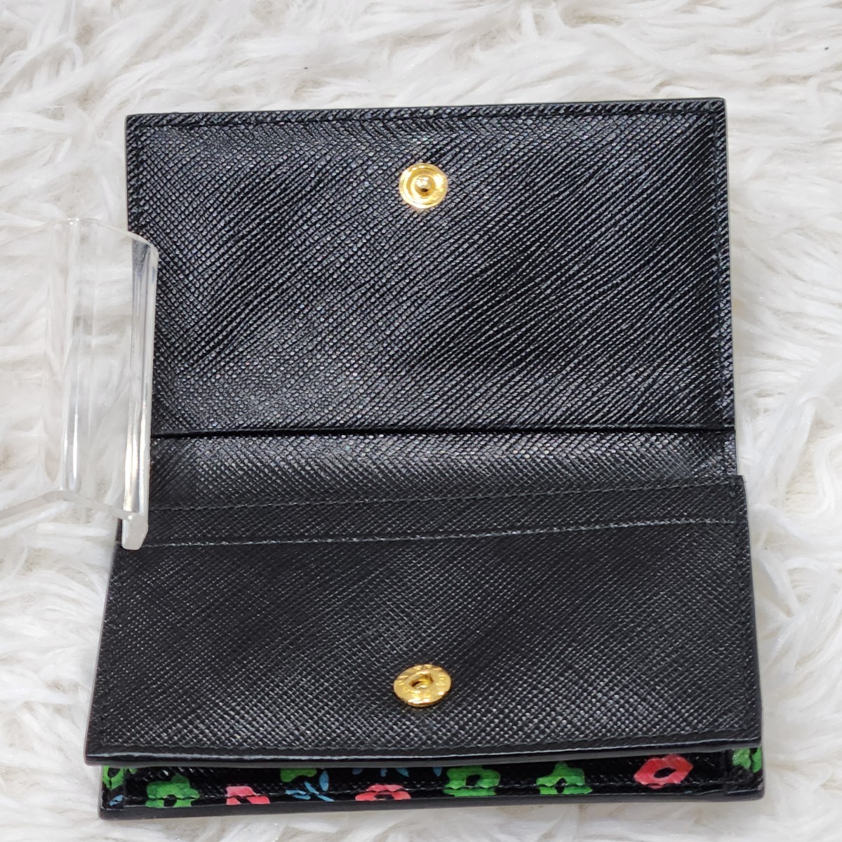 1円 【極美品】【未使用級】PRADA プラダ サフィアーノレザー カード