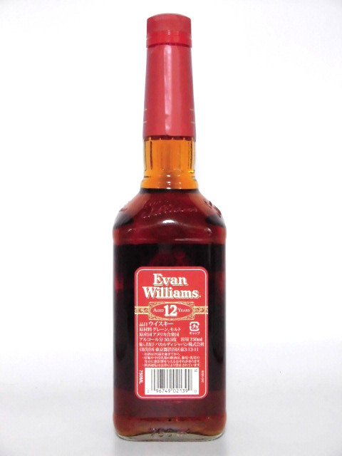 L2】 旧ボトル エヴァンウイリアムス12年【Evan Williams 12Years Old