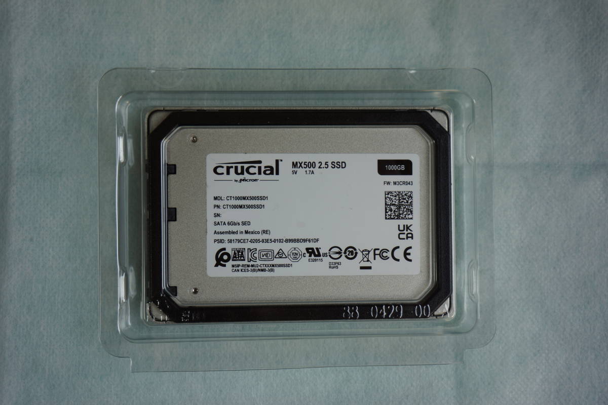 Crucial MX500 1TB SSD 2台セット ジャンク MX500 CT1000MX500SSD1/JP