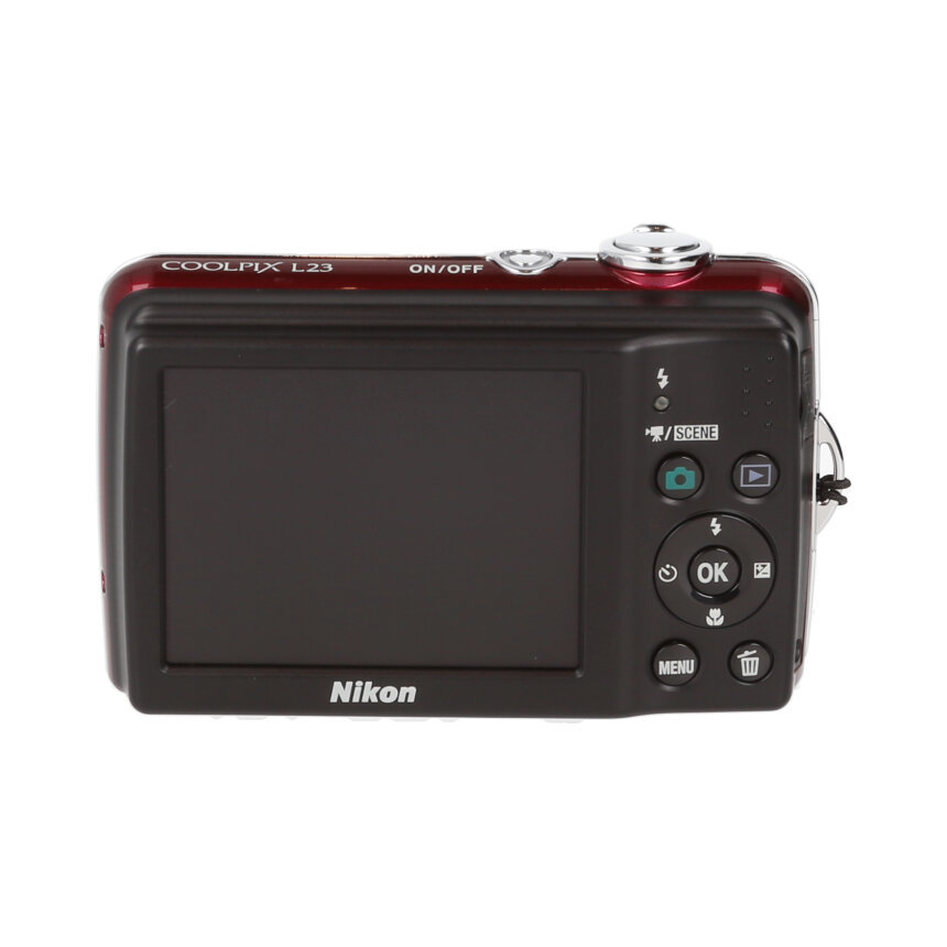 Nikon コンパクトデジタルカメラ COOLPIX L23 レッド 単3 - メルカリ