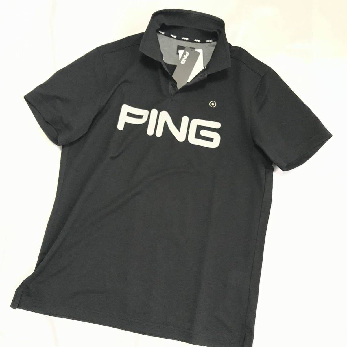 パシフィックゴルフクラブ　ライトニングボルト　黒　ポロシャツ　L 新品　ゴルフ パシフィックゴルフクラブ ライトニングボルト 黒 ポロシャツ L 新品
