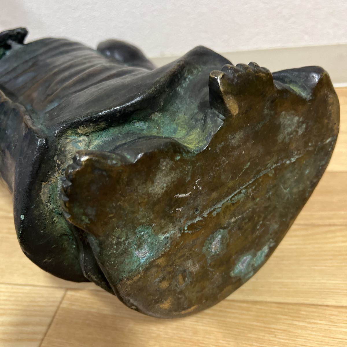 時代 銅製 達磨大師 立像 - 鋳銅製 高村光雲 原型 達磨大師 立像 共箱 