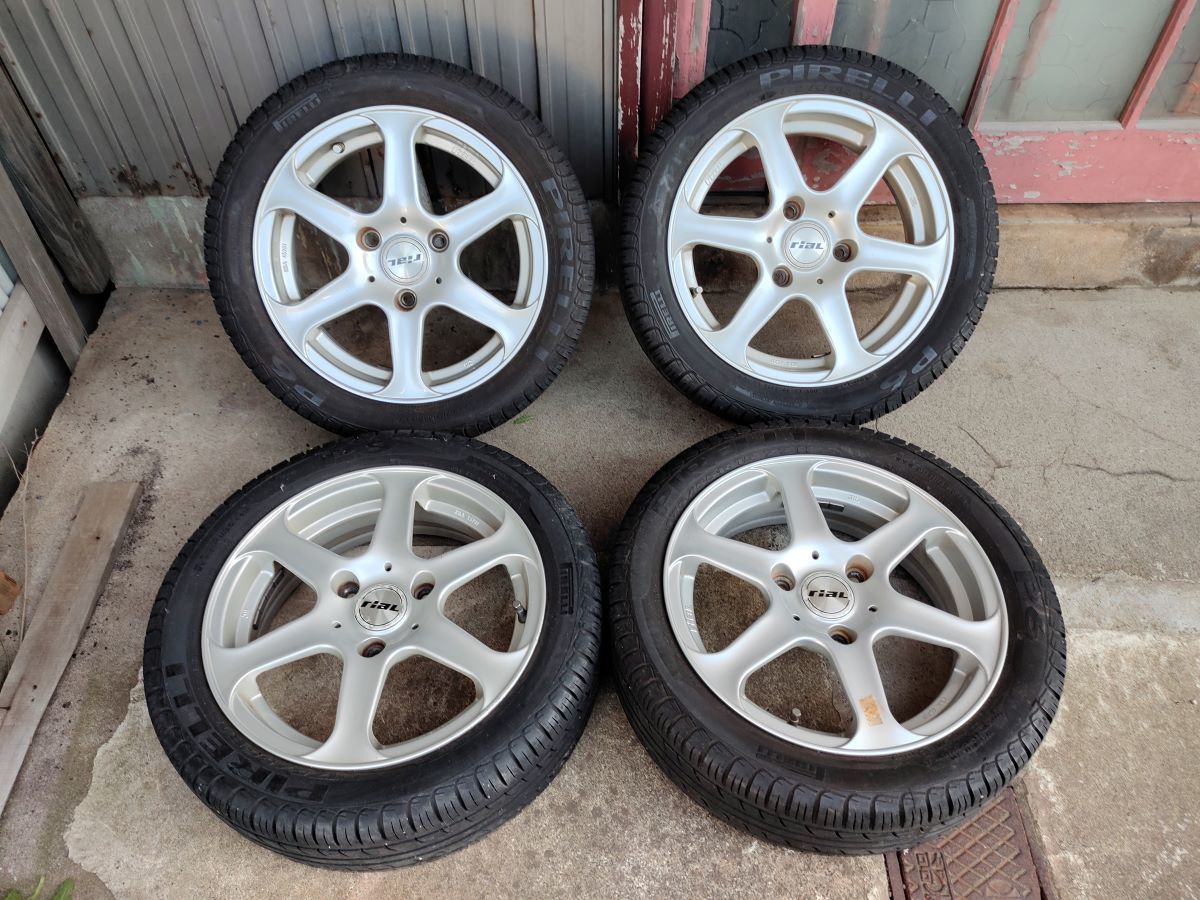175/55R15 タイヤホイール4本セット【溝あり】スマートKより取り外し