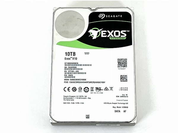 SEAGATE EXOS ST10000NM0016 ストレージ HDD 10TB SATA 3.5インチ PCパーツ 中古 T7043098
