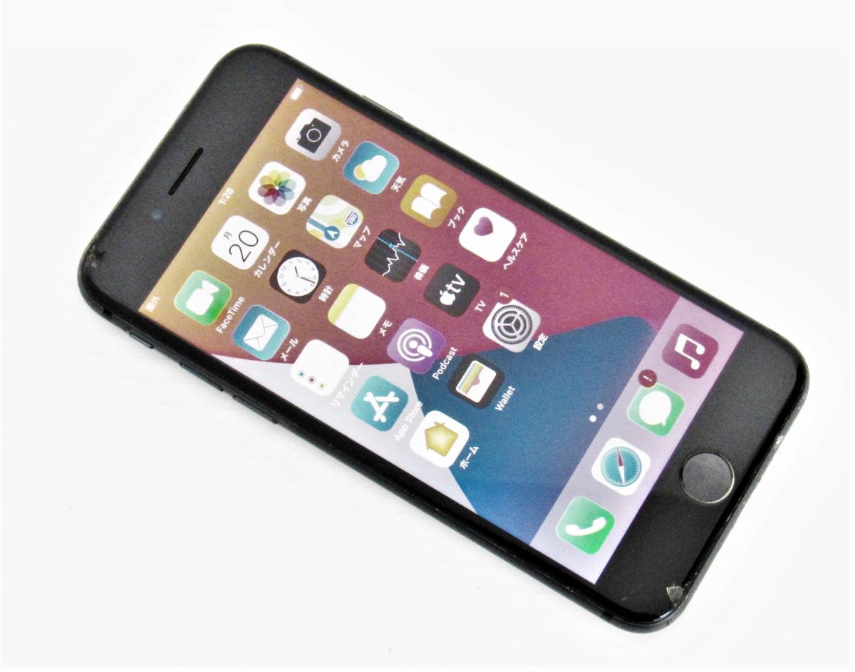 apple iphone8 アイフォン8 au MQ782J/A 64GB ブラック 黒 判定結果〇