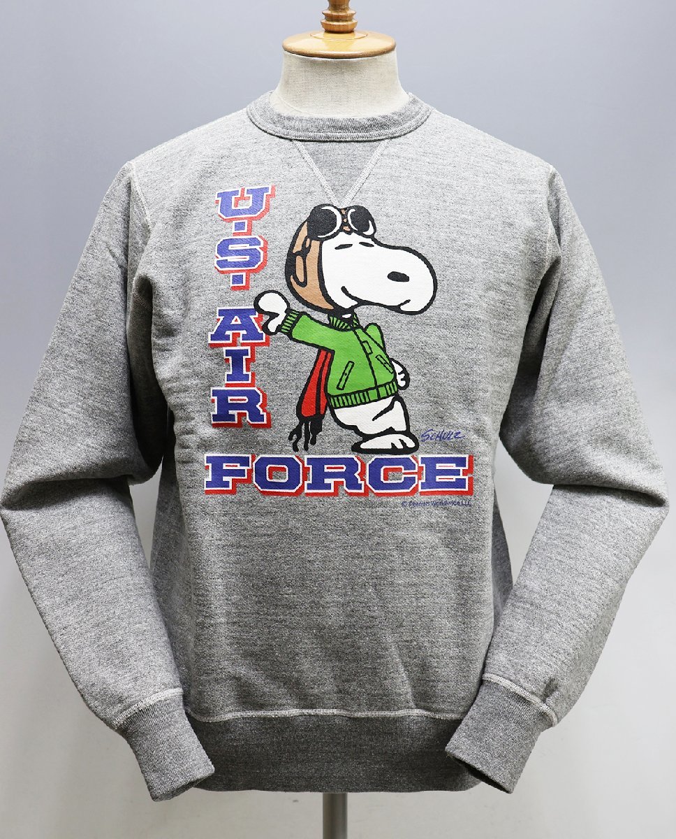 BuzzRickson's (バズリクソンズ) ピーナッツ セットインクルースウェット “U.S. AIR FORCE” BR69071 未使用品 size L / スヌーピー
