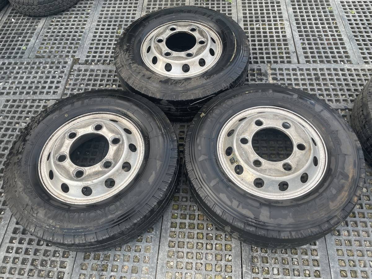 21年製タイヤ付き アルコア製16インチアルミホイール 16x6J +128 6穴 