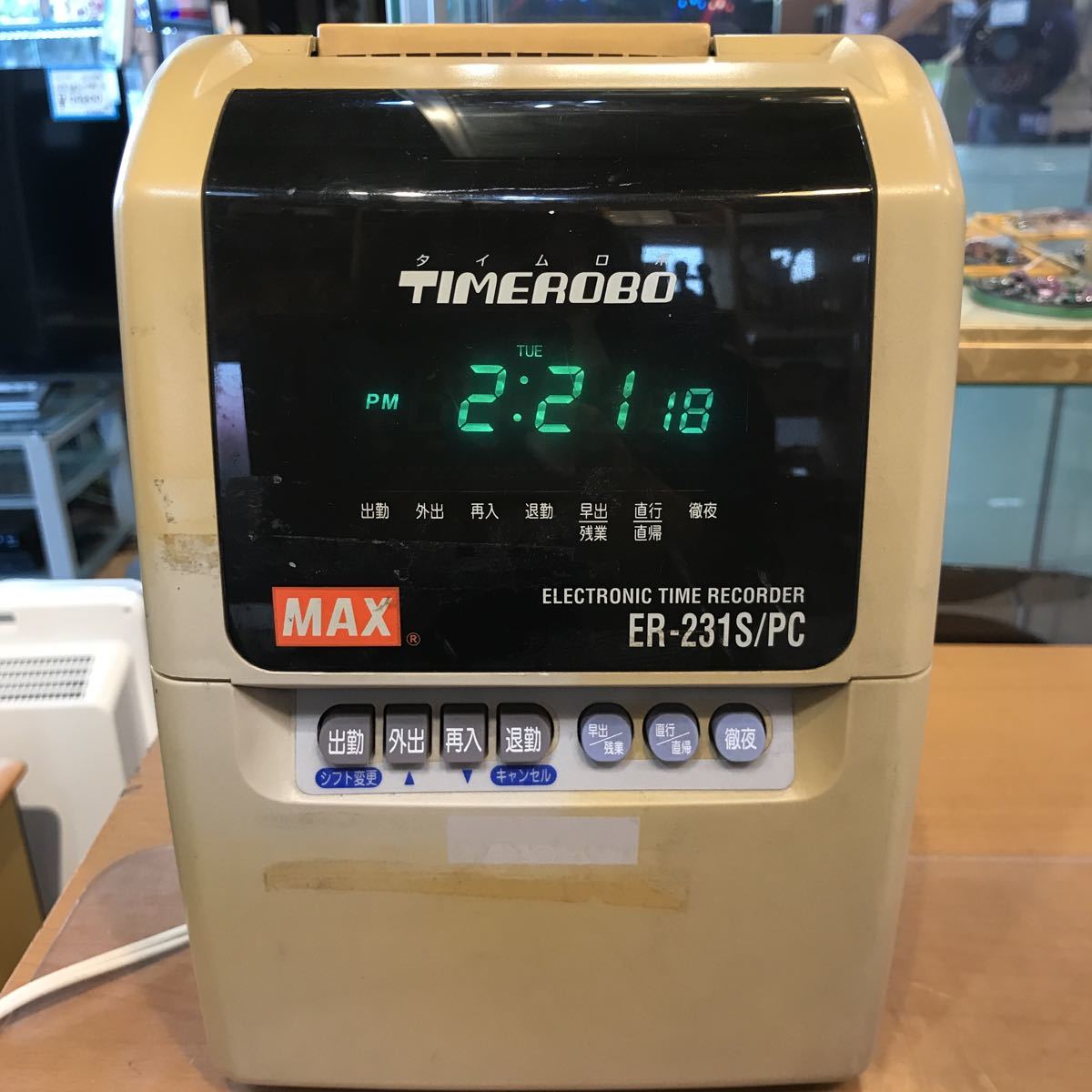 通電確認のみ現状品 MAX マックス タイムレコーダー ER-231S/PC ④