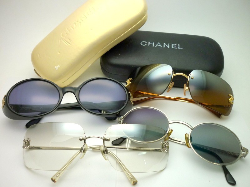1000円スタート サングラス4点 CHANEL シャネル C.125/59/C.159/61