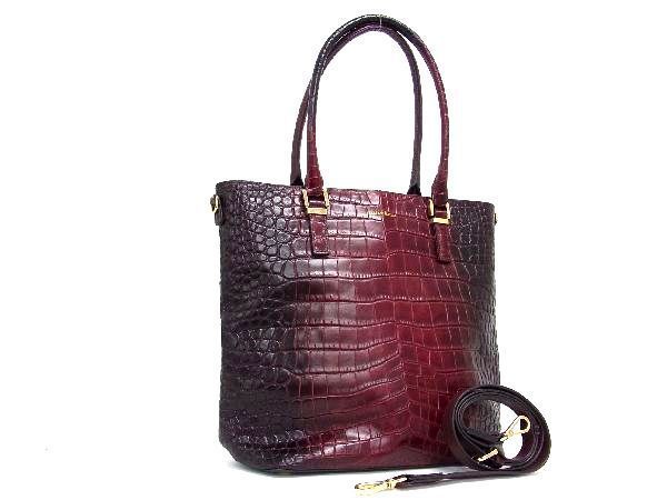 1円 □美品□ LEATHER JEWELS レザージュエルズ クロコダイル型押し 
