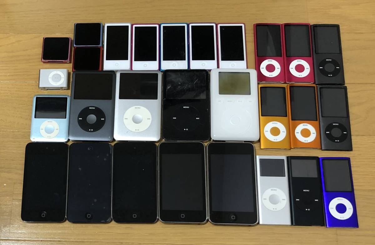 1円〜スタートApple iPod 38点まとめ売り Classic/nano第6世代/nano第7