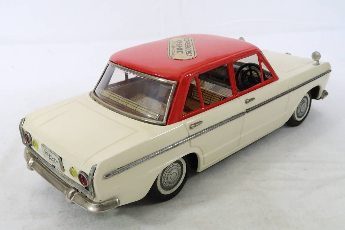 BANDAI バンダイ 1964年2代目 スカイライン1500ＤＸ丹頂鶴 SKYKINE ルーフシール付 リペイント 難有 箱無 1/16程度 約25cm 日本製 ミレレ スカイライン1500DX ～ ブリキ自動車