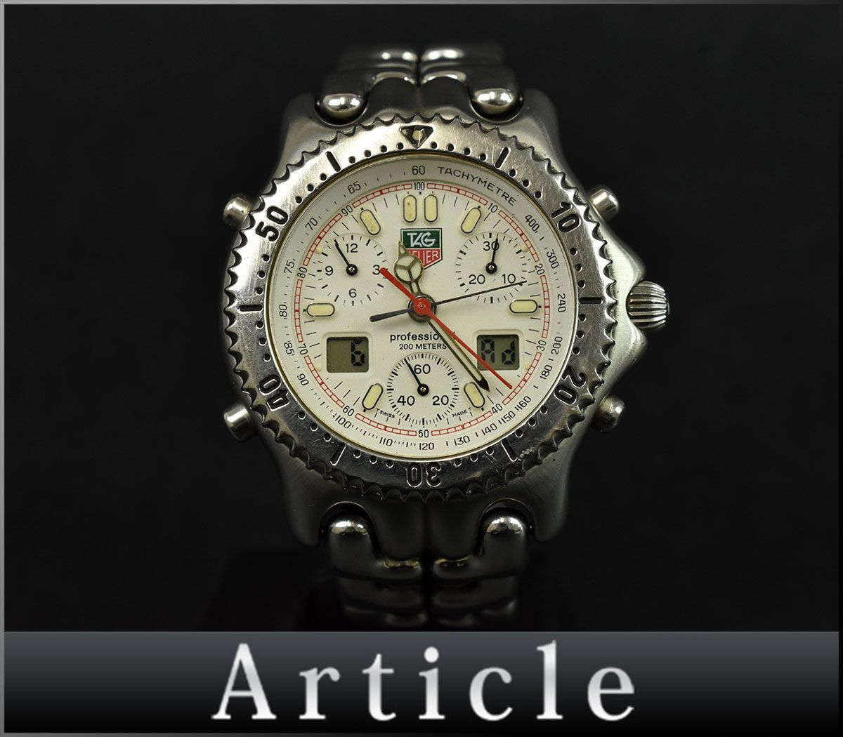 143838☆動作未確認 ジャンク TAG Heuer タグホイヤー セル セナモデル