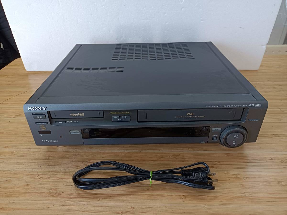 SONY DV / S-VHS ビデオデッキ WV-DR9 通電のみ確認 ジャンク品 【公式